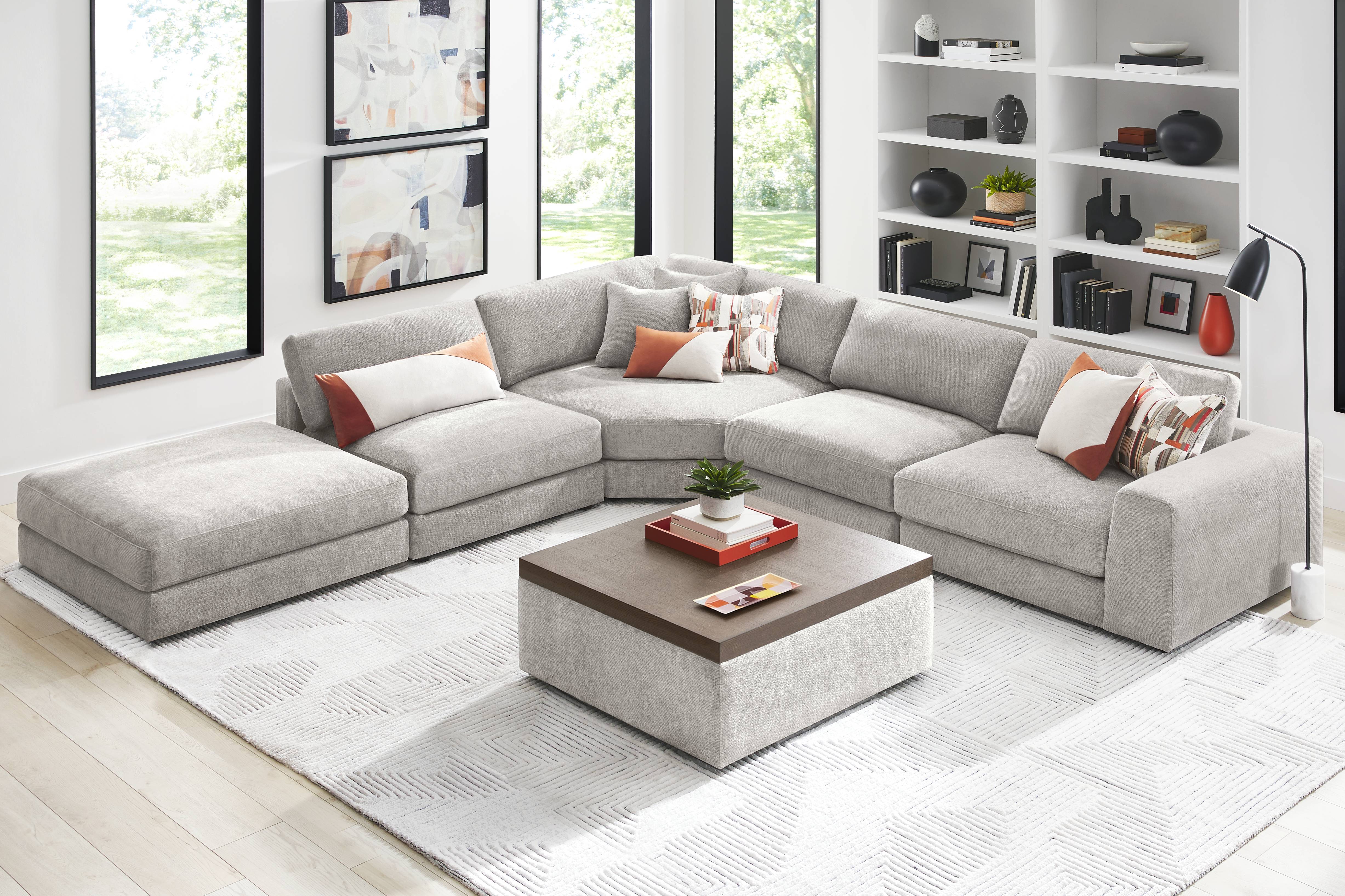 Gray 5 Pc ModularThree