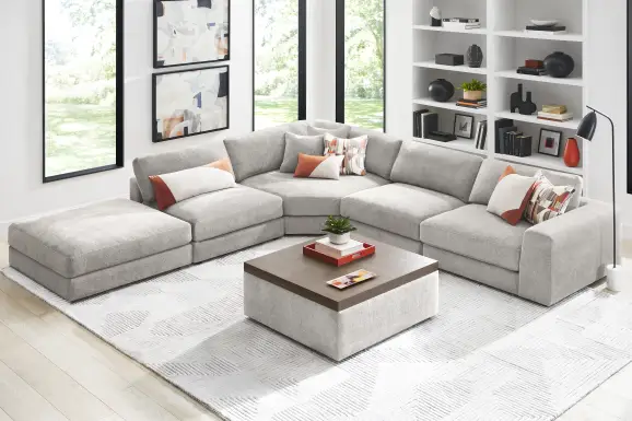 Gray 5 Pc ModularThree