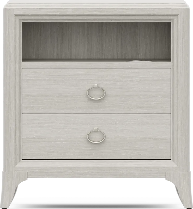 Kids Vivien Wirebrush Gray Nightstand