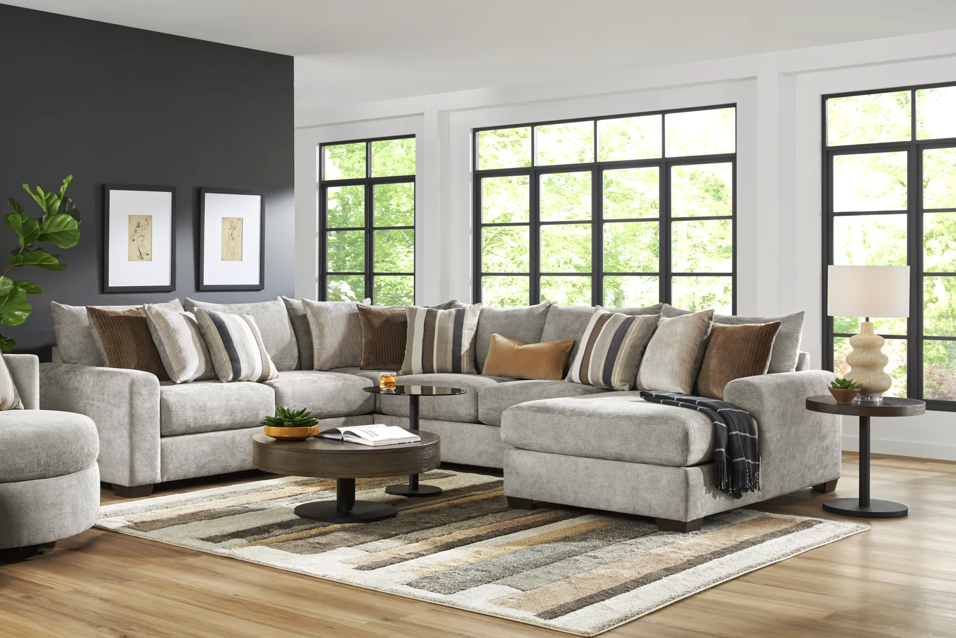 Martin Gray 3 Pc Sectional - Image 1