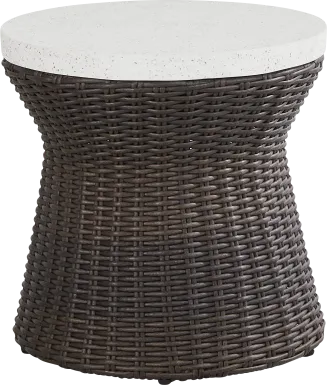 Ria Espresso Outdoor End Table