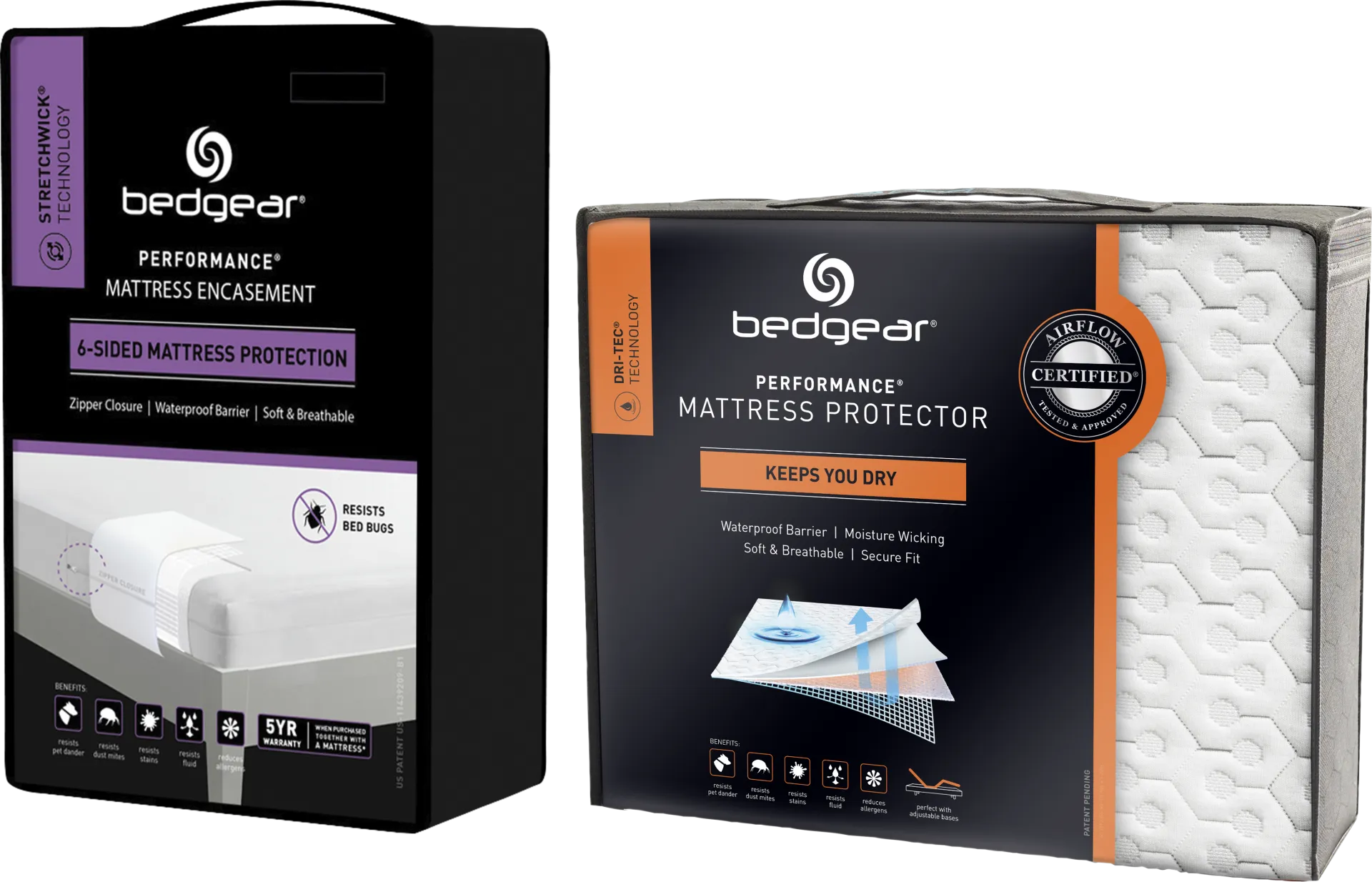 Bedgear MattresSkin Twin Mattress Encasement & Dri-Tec Protector - Image 1