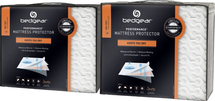 Bedgear Dri-Tec Twin/Full Mattress Protector Bundle