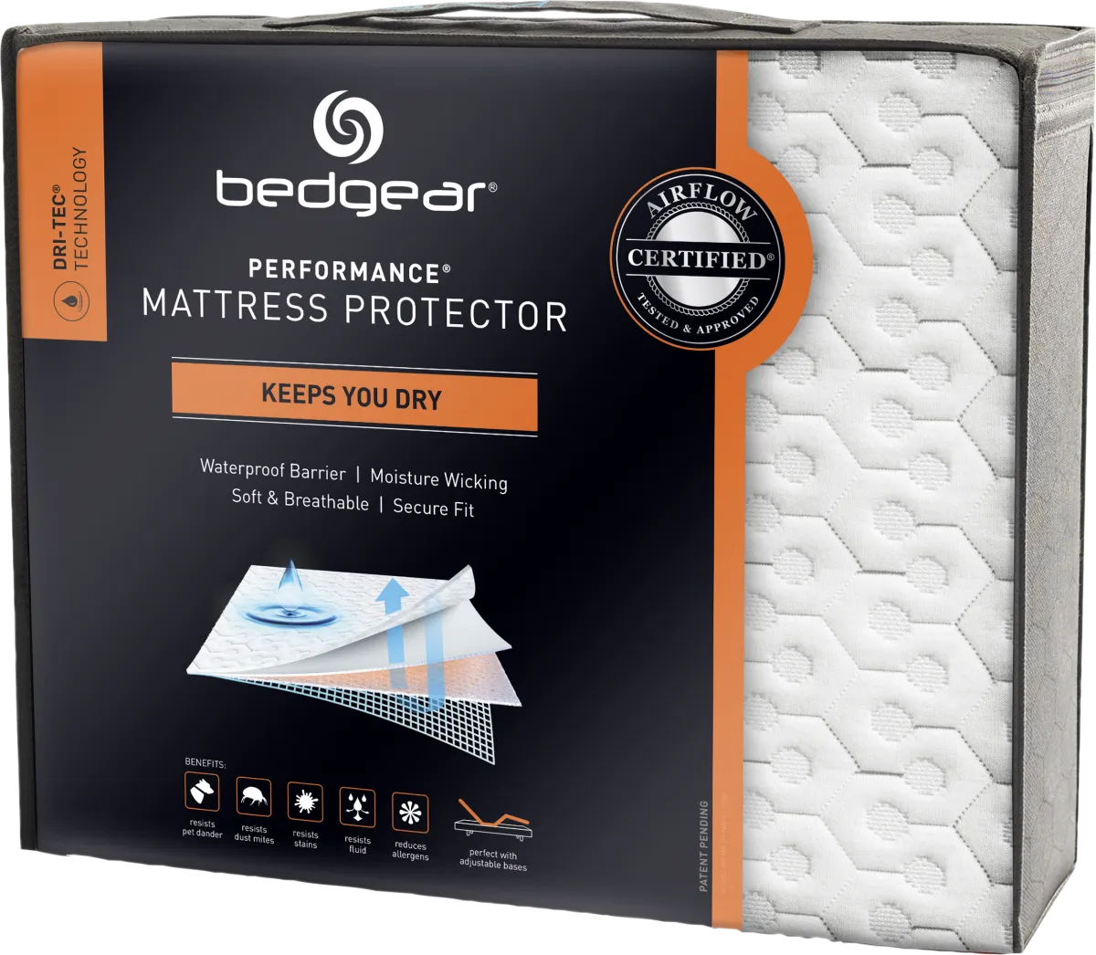 Bedgear Dri-Tec Protector Split Head Queen | Rooms to Go