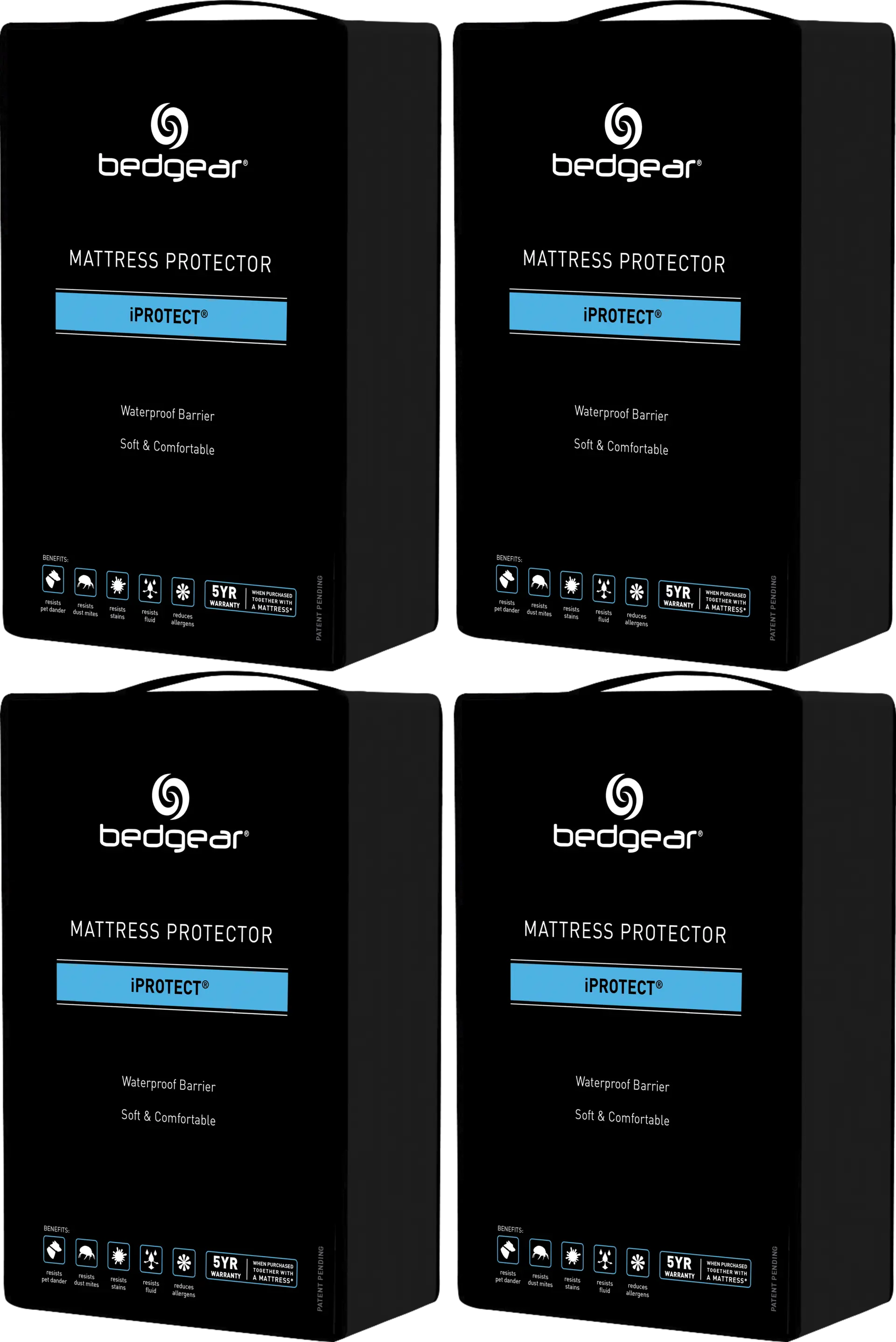 Bedgear iProtect Split King Mattress Protector Bundle
