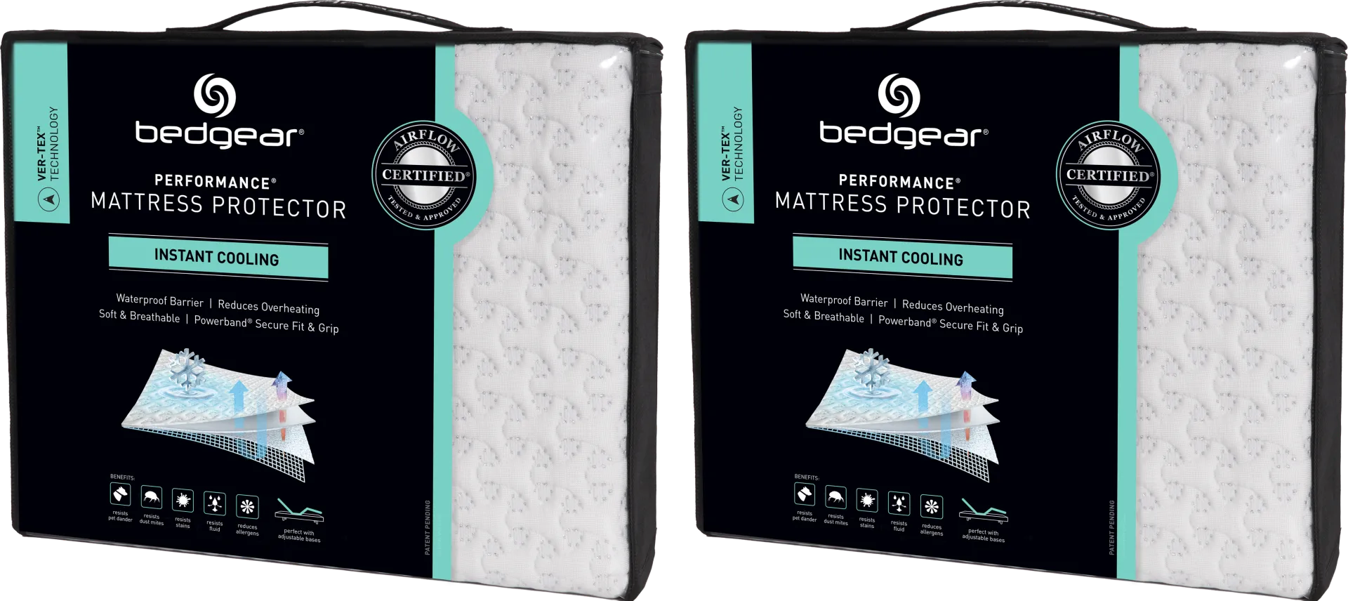Bedgear Ver-Tex Split King Mattress Protector Bundle - Image 1