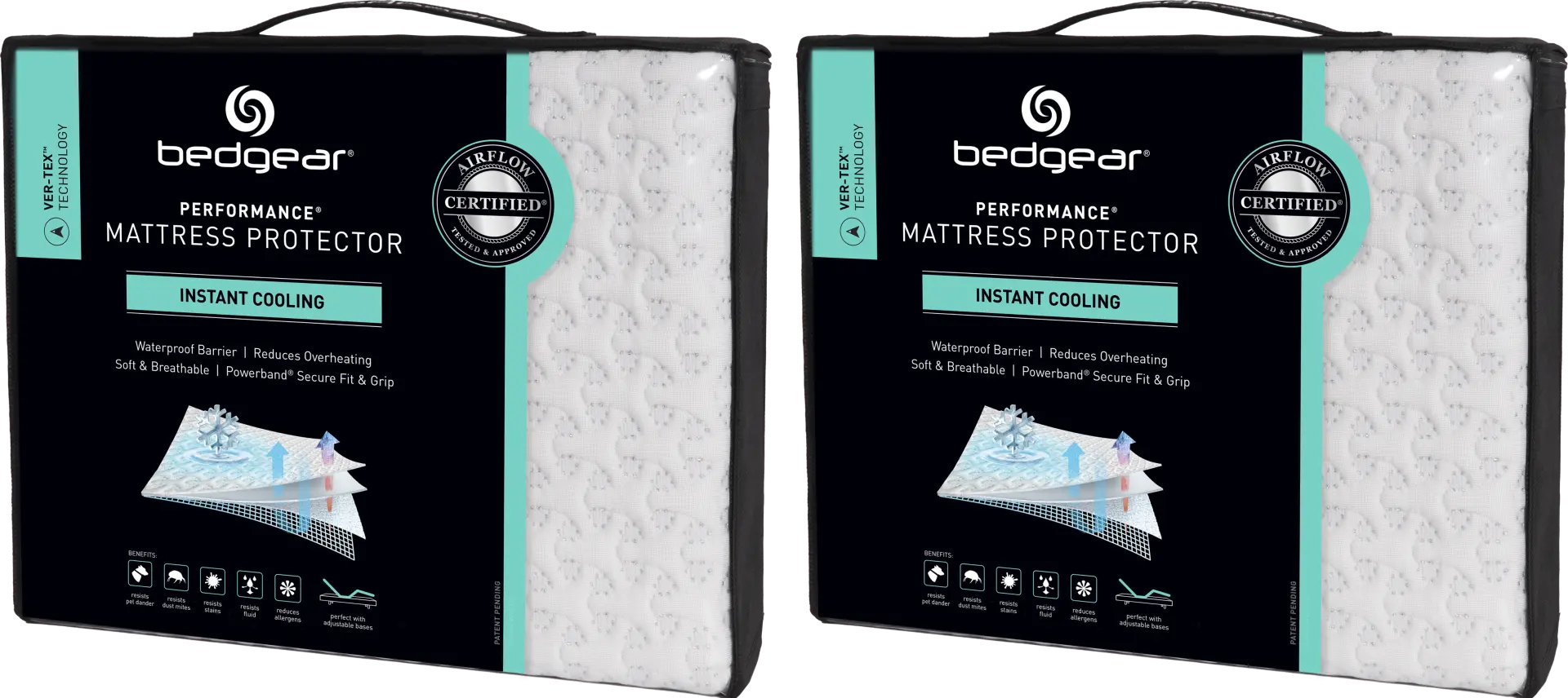 Bedgear Ver-Tex Twin Mattress Protector Bundle