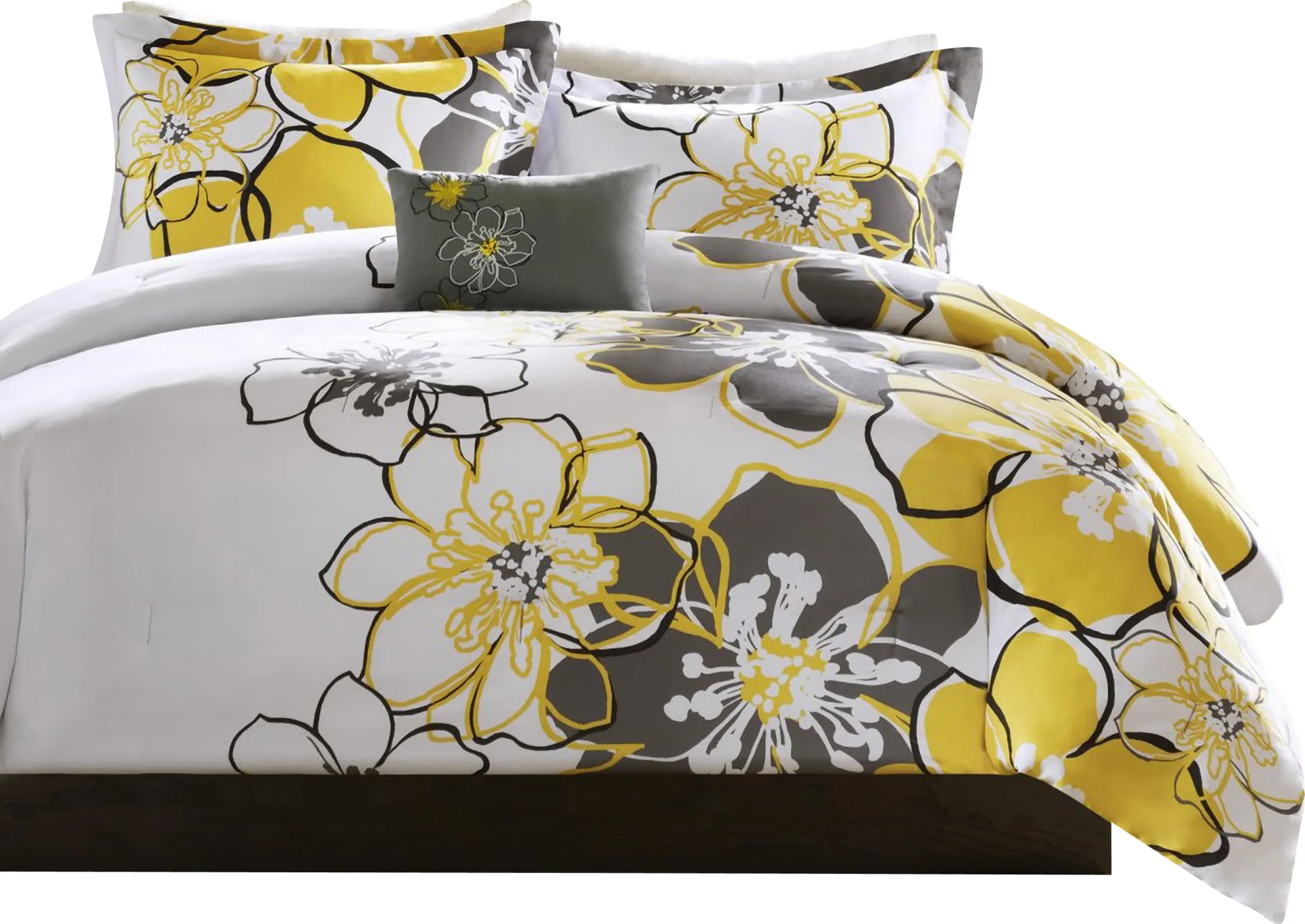 Aleen Yellow King Comforter Set - Image 1