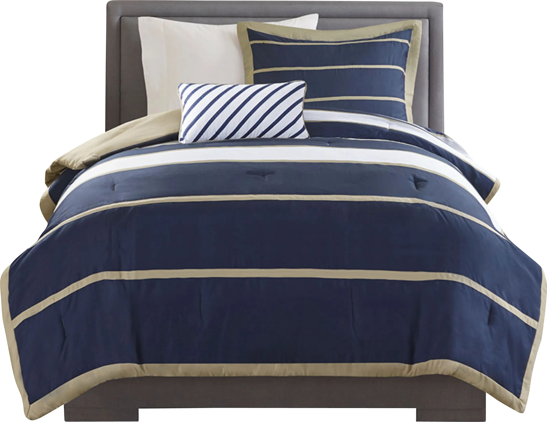 Balla Twin Navy Comforter Set - Thumbnail - Image 1