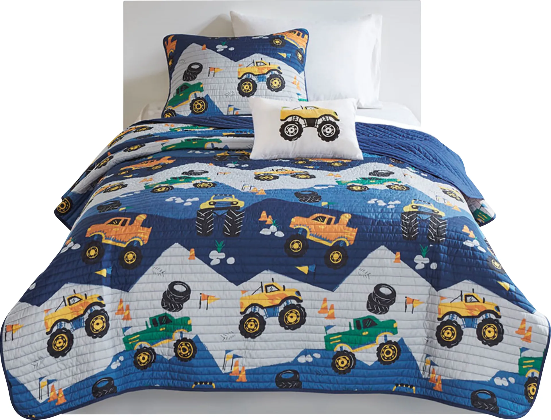 Helge Blue Queen Quilt Set - Image 1