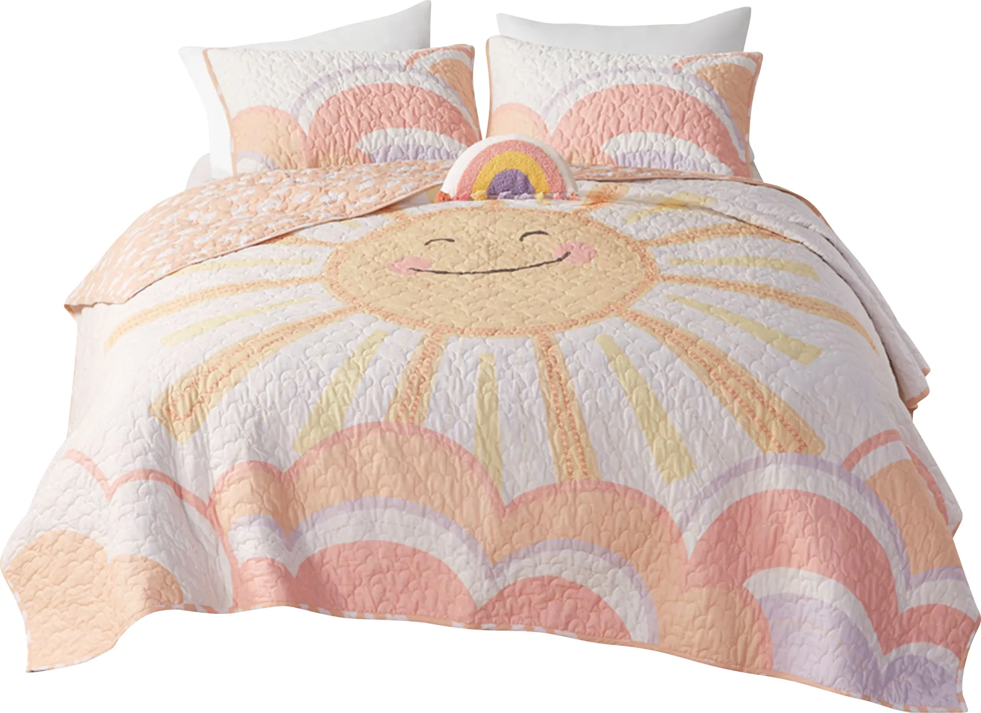Leska Yellow Full Quilt Comforter Set - Image 1