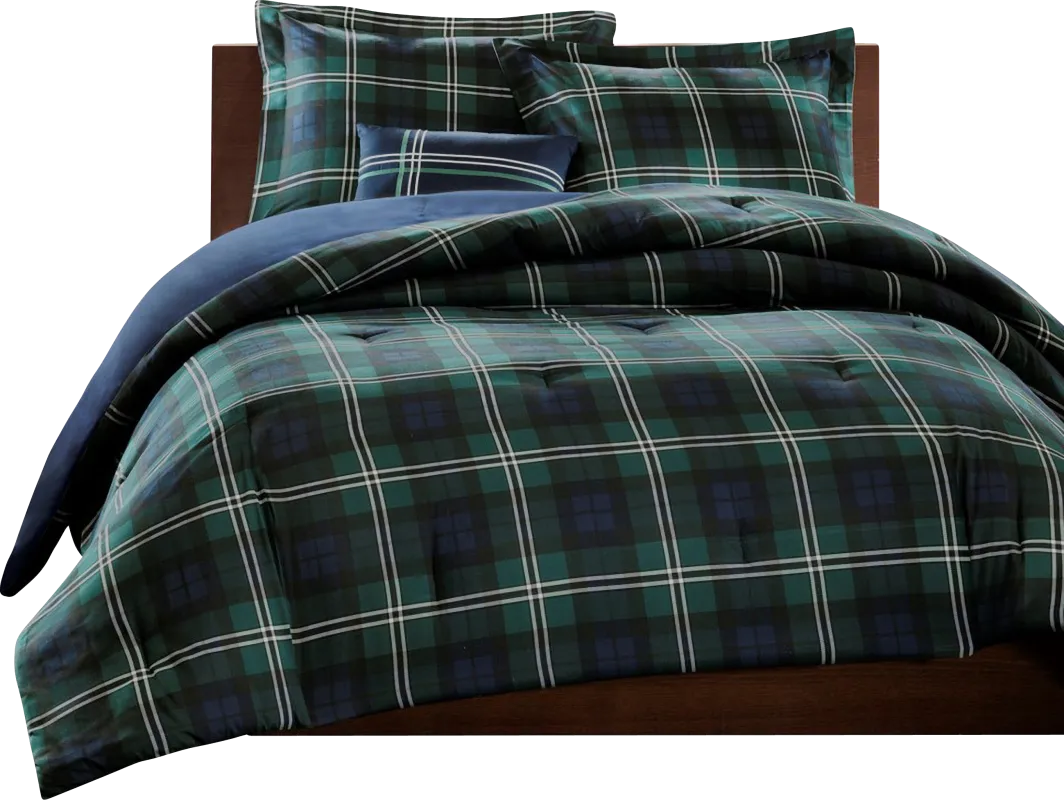 Chemia Blue Full Quilt Set