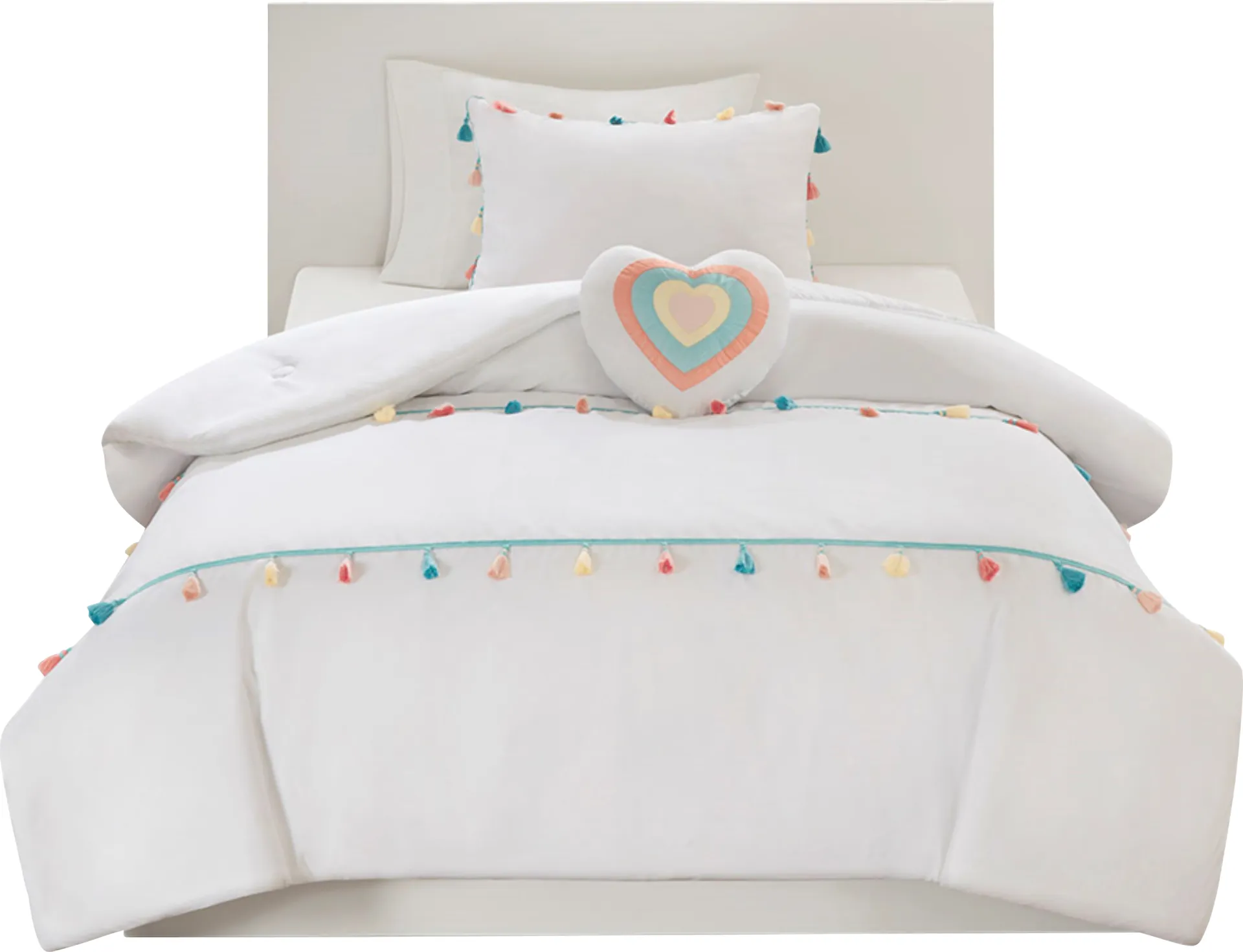 Devka Blush Full Comforter Set - Image 1