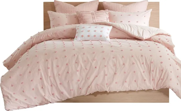 Brokat Pink King Comforter Set