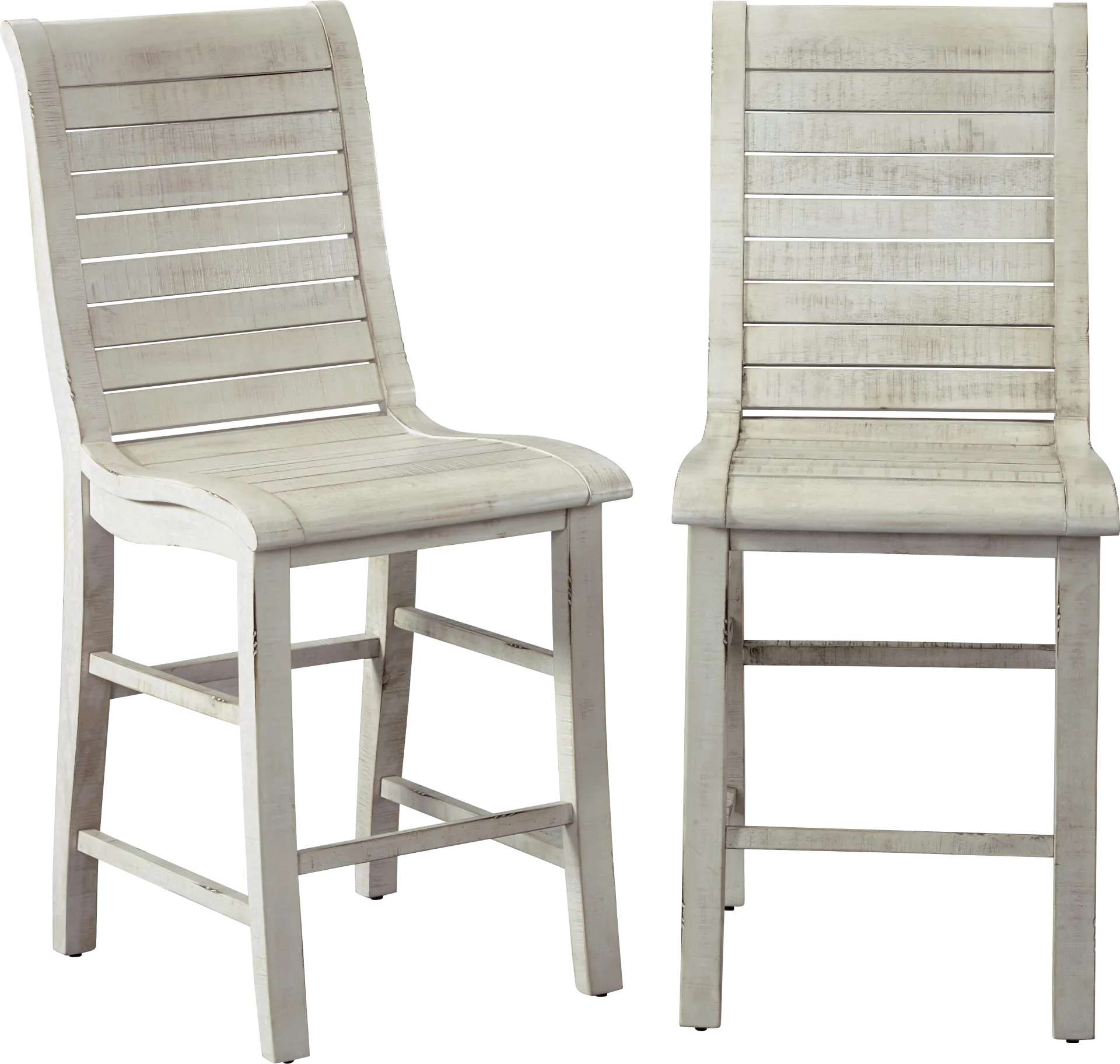 Mangels White Counter Height Stool, Set of 2 - Image 1