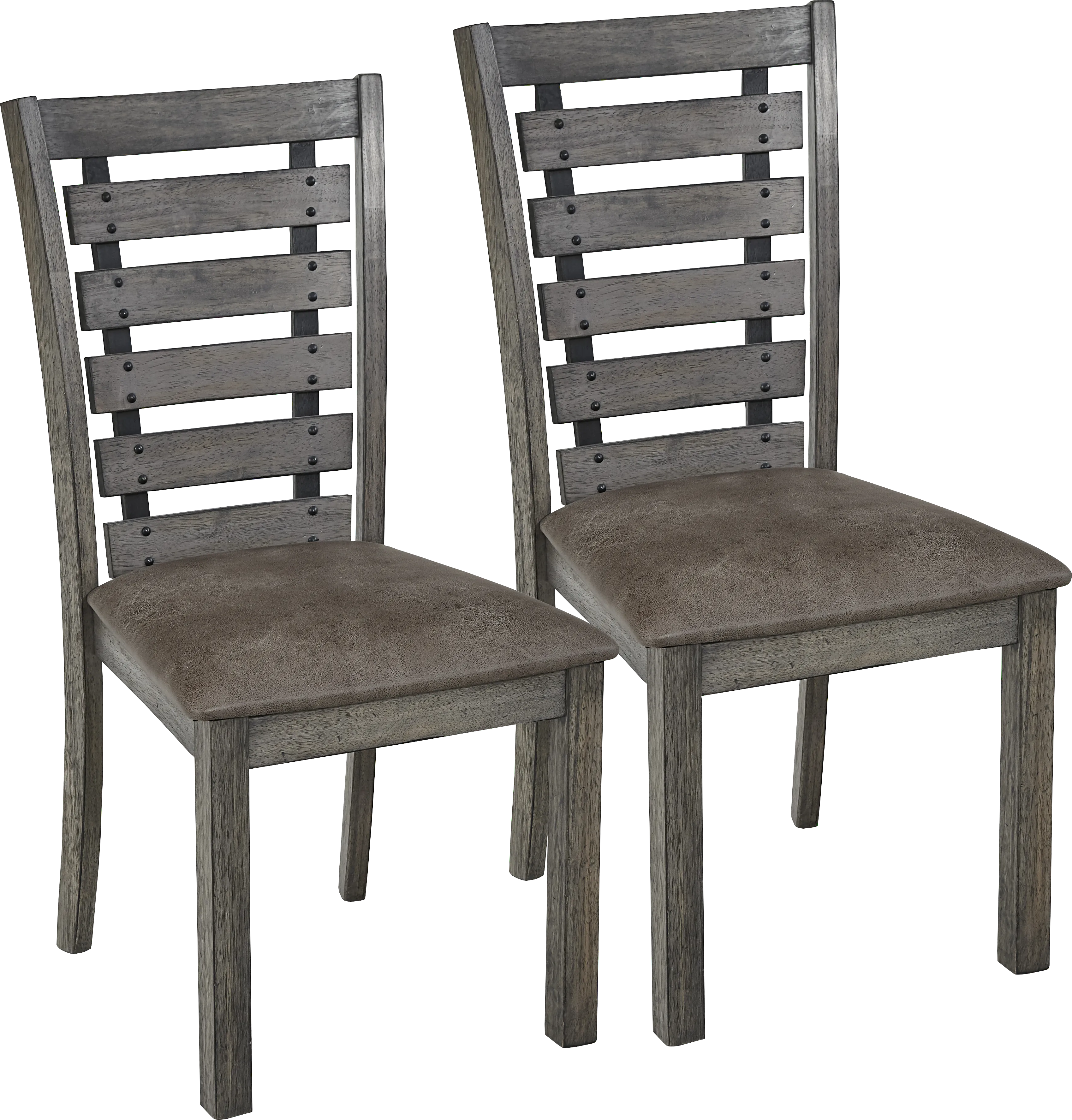 Hangah Gray Side Chair, Set of 2 - Image 1