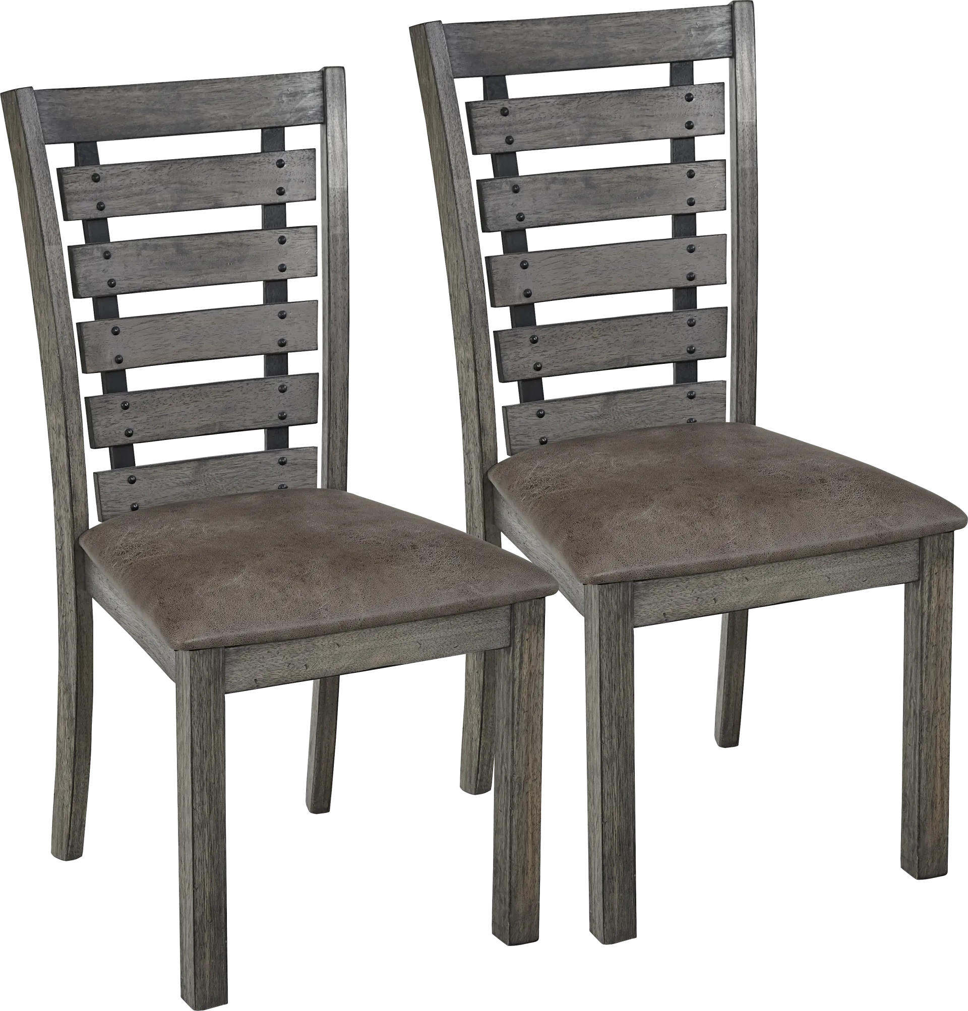Hangah Gray Side Chair, Set of 2 - Image 1