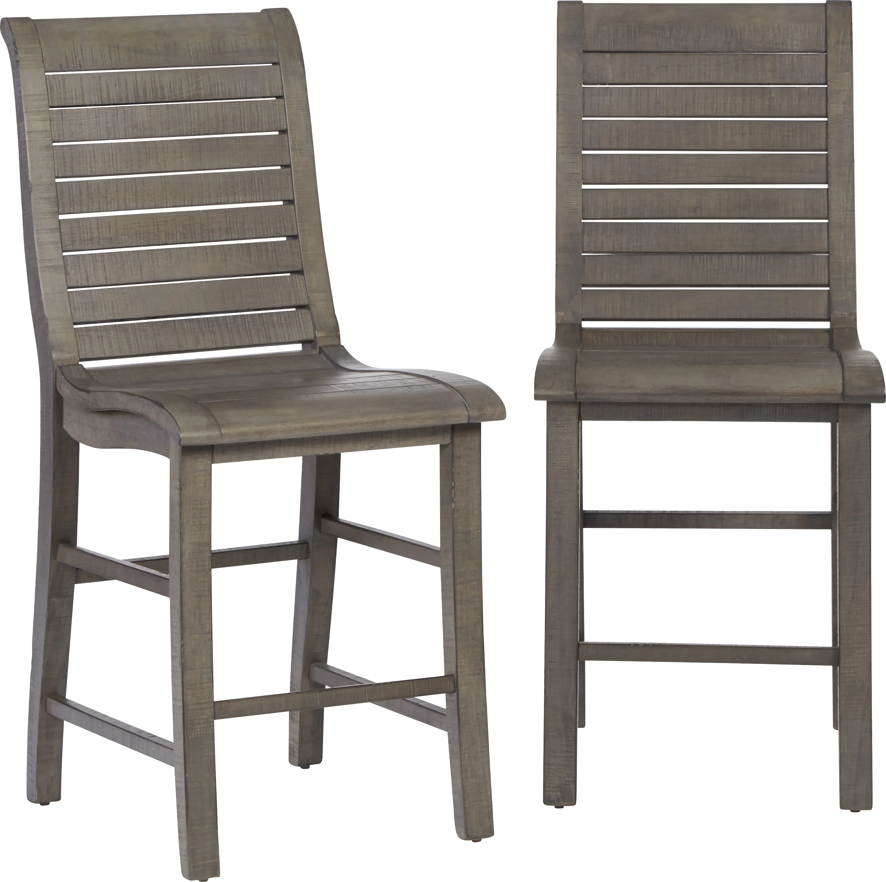 Mangels Gray Counter Height Stool, Set of 2 - Thumbnail - Image 1