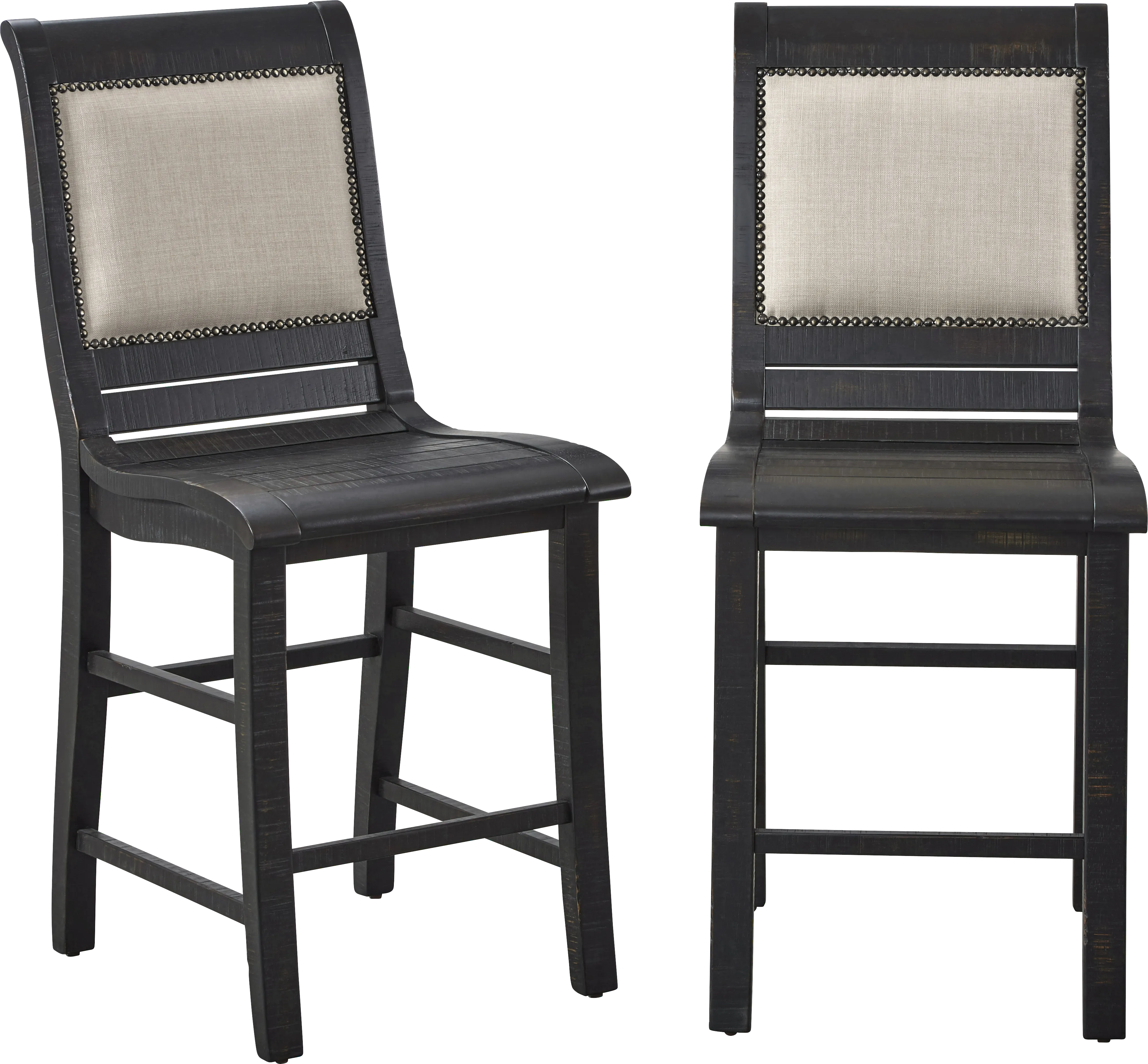 Montcalm Black Counter Height Stool, Set of 2 - Image 1