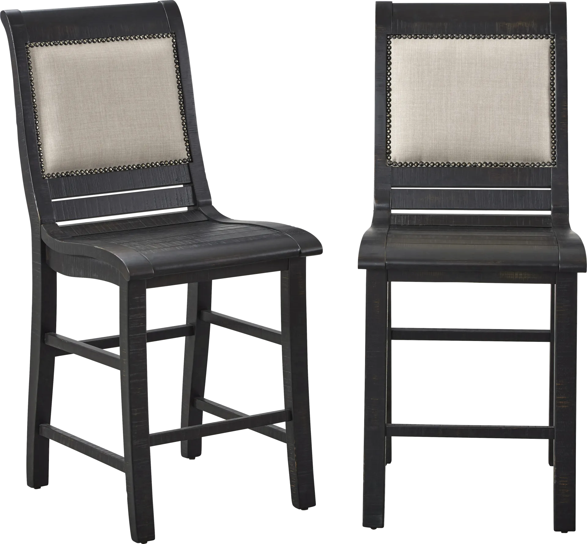 Montcalm Black Counter Height Stool, Set of 2 - Image 1