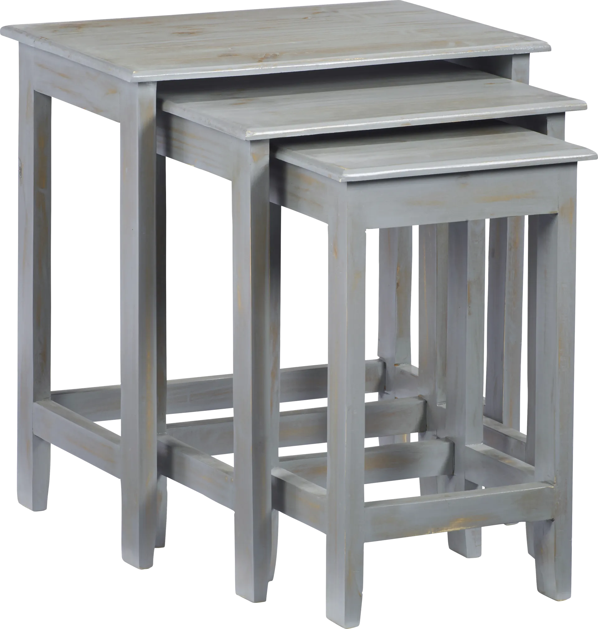 Nauman Gray Nesting Tables, Set of 3 - Image 1
