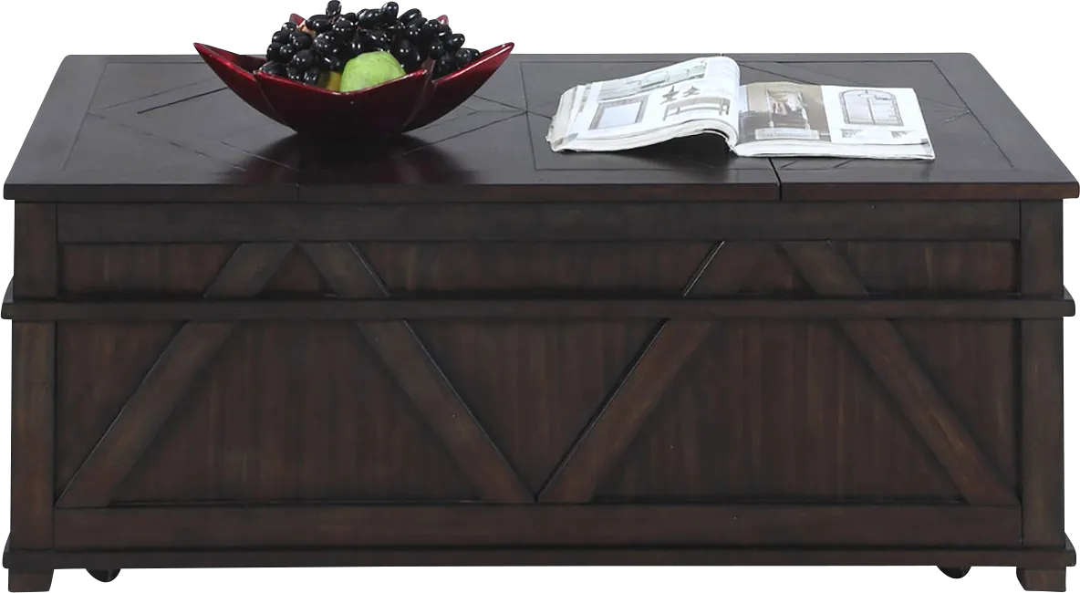 Pizzaro Brown Cocktail Table - Thumbnail - Image 1