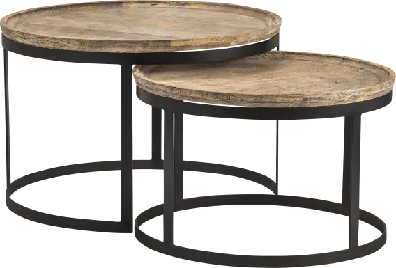 Ramseur Black Cocktail Table, Set of 2