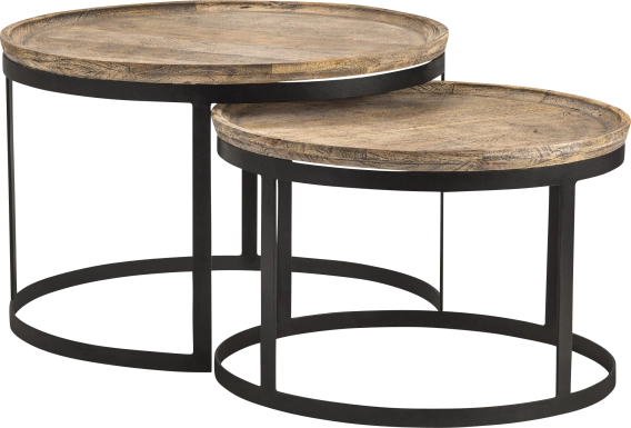 Ramseur Black Cocktail Table, Set of 2