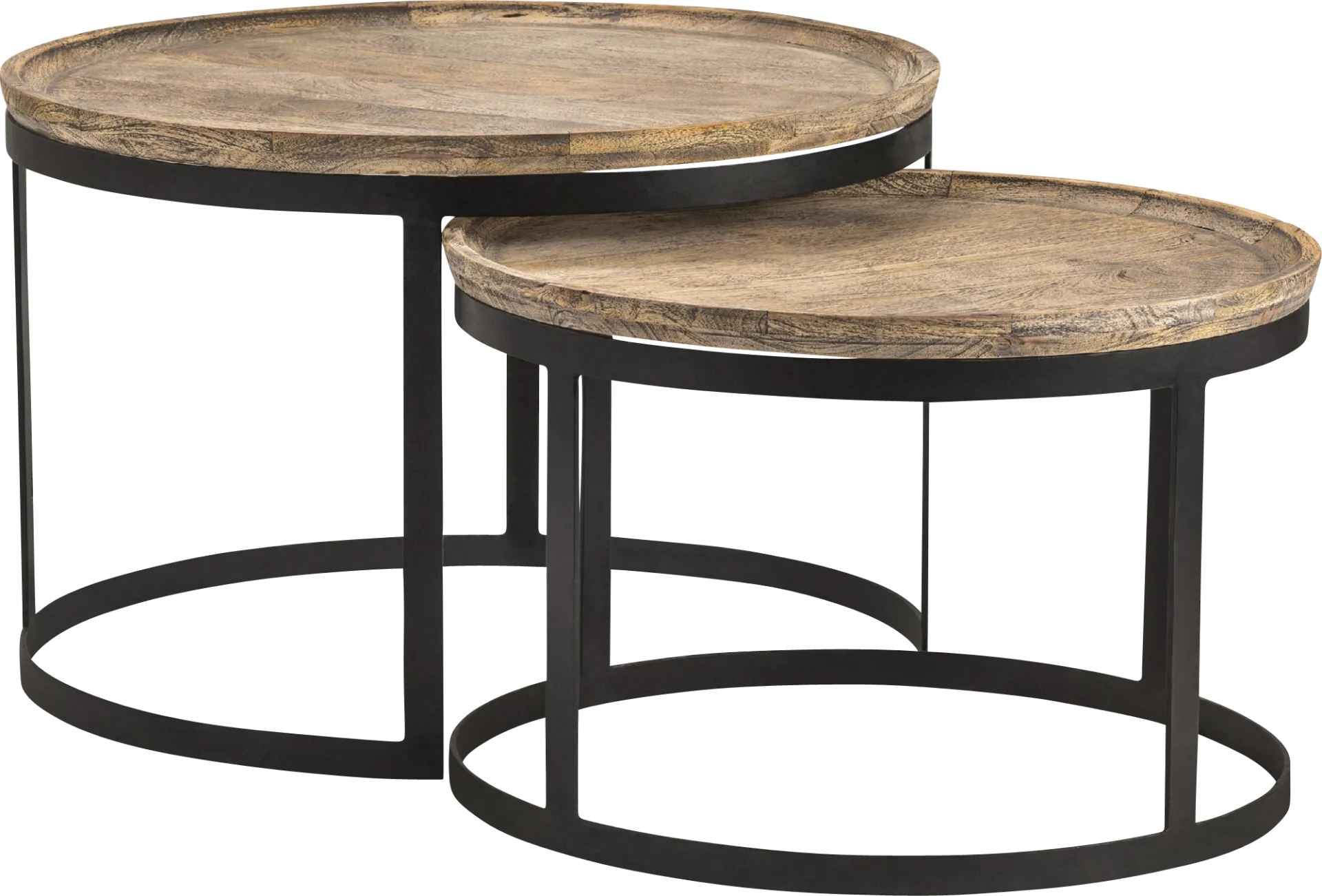 Ramseur Black Cocktail Table, Set of 2 - Image 1
