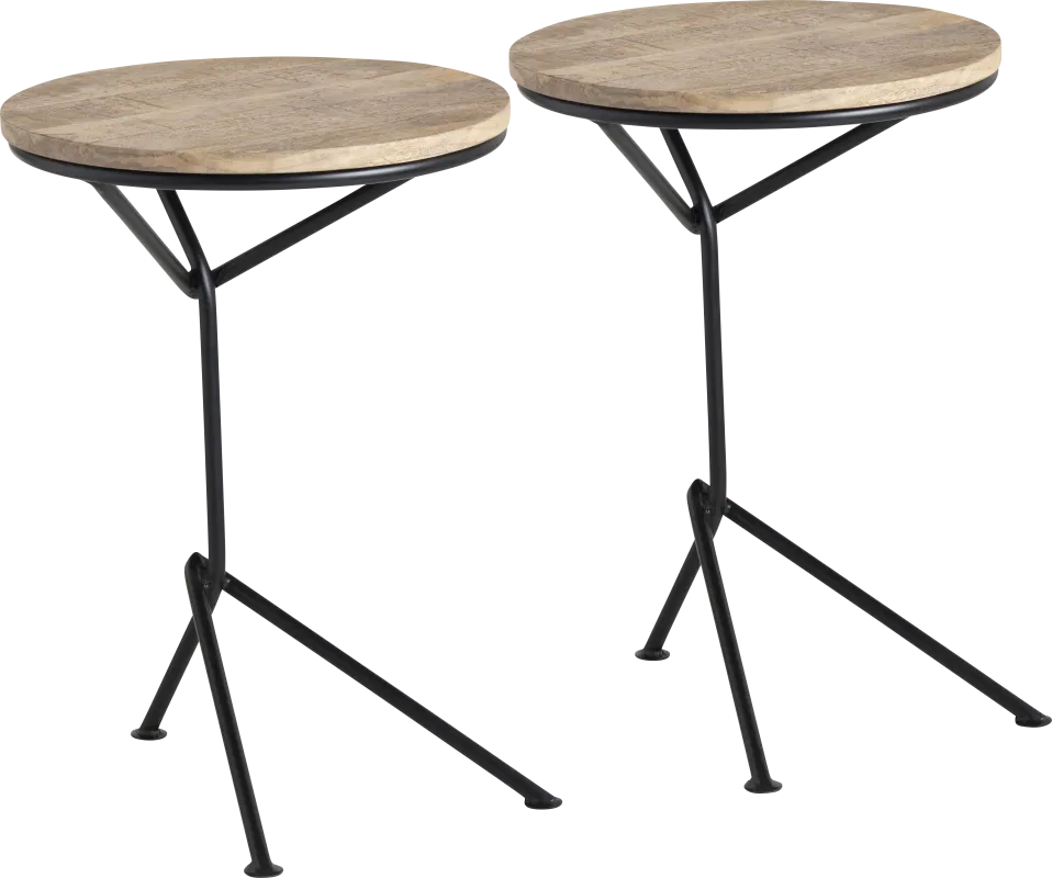 Steepleview Brown Accent Table, Set of 2
