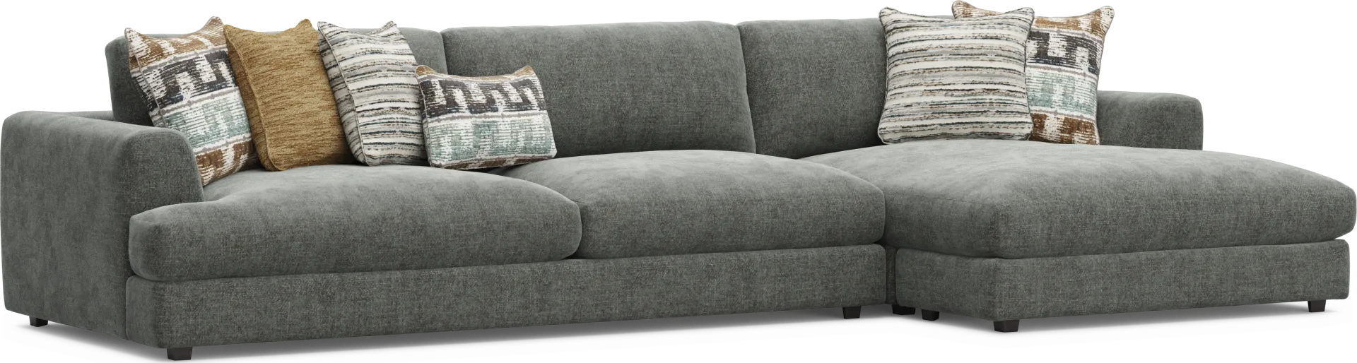 Montecito Charcoal 2 Pc Sectional - Image 1