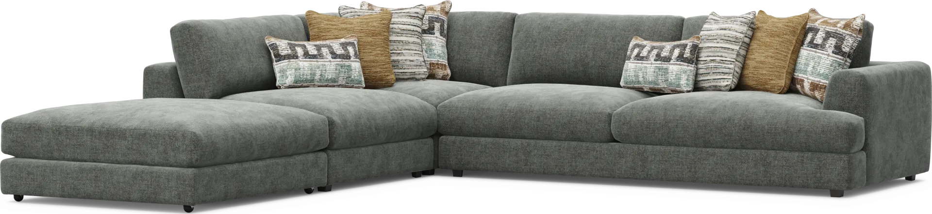 4 pc right arm sofa sectional