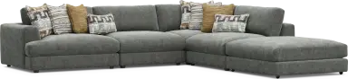 5 pc left arm chair sectional