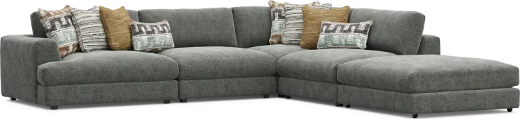 5 pc left arm chair sectional