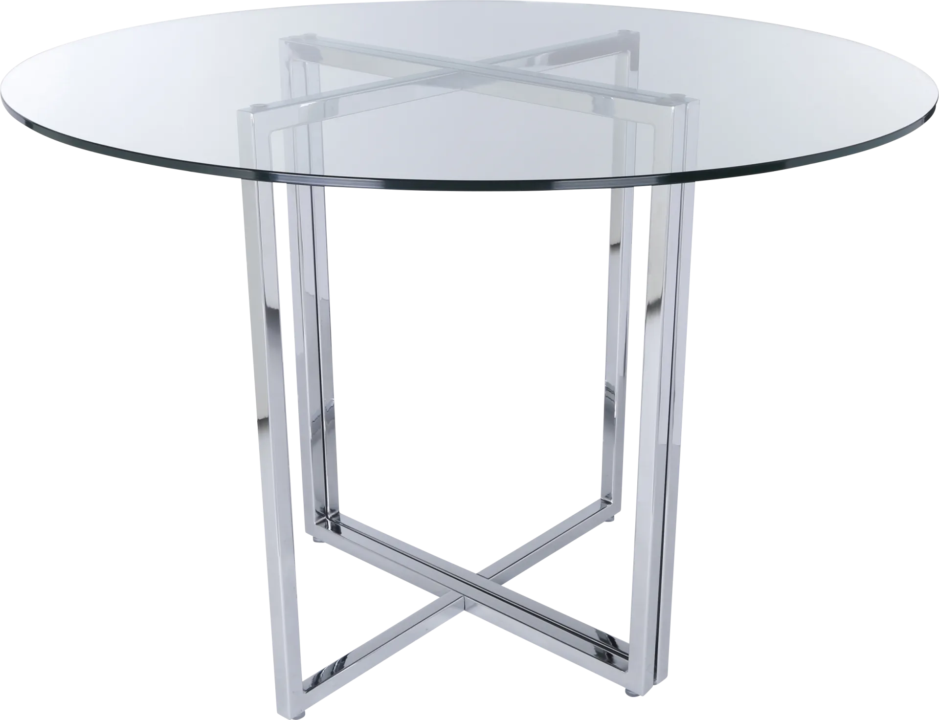 Dorsky Chrome Dining Table - Image 1