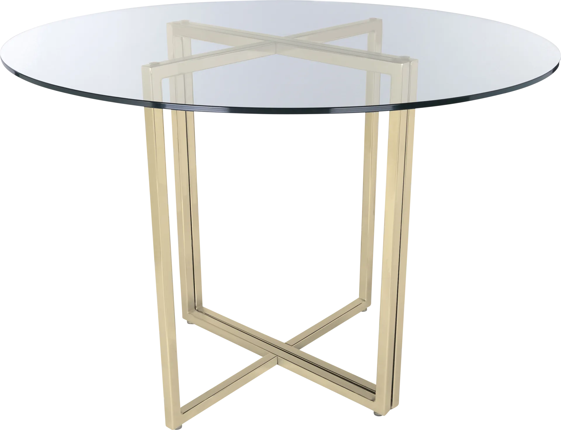 Dorsky Gold Dining Table - Image 1
