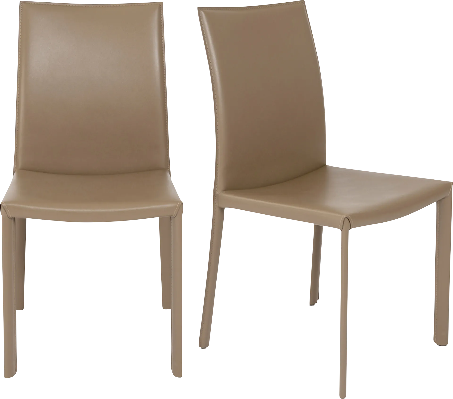 Mahlum Taupe Dining Chair, Set of 2 - Image 1