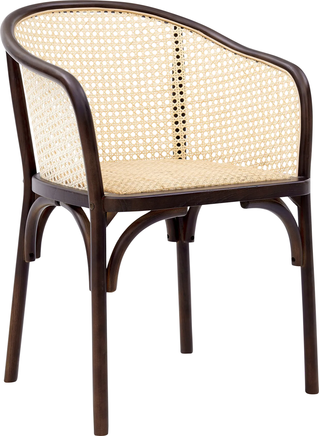 Kiltie Walnut Arm Chair - Image 1