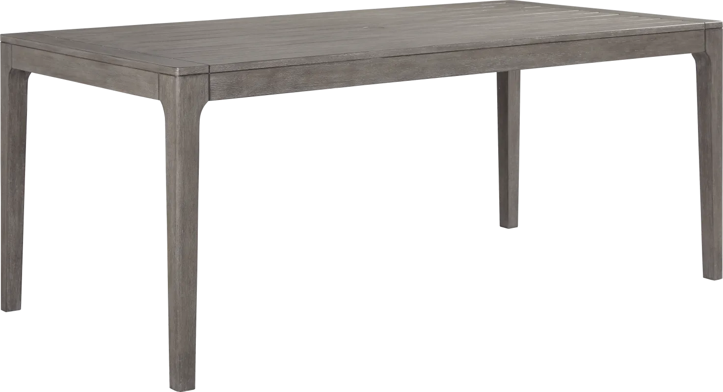 Forest Hills Gray Wood Outdoor Dining Table