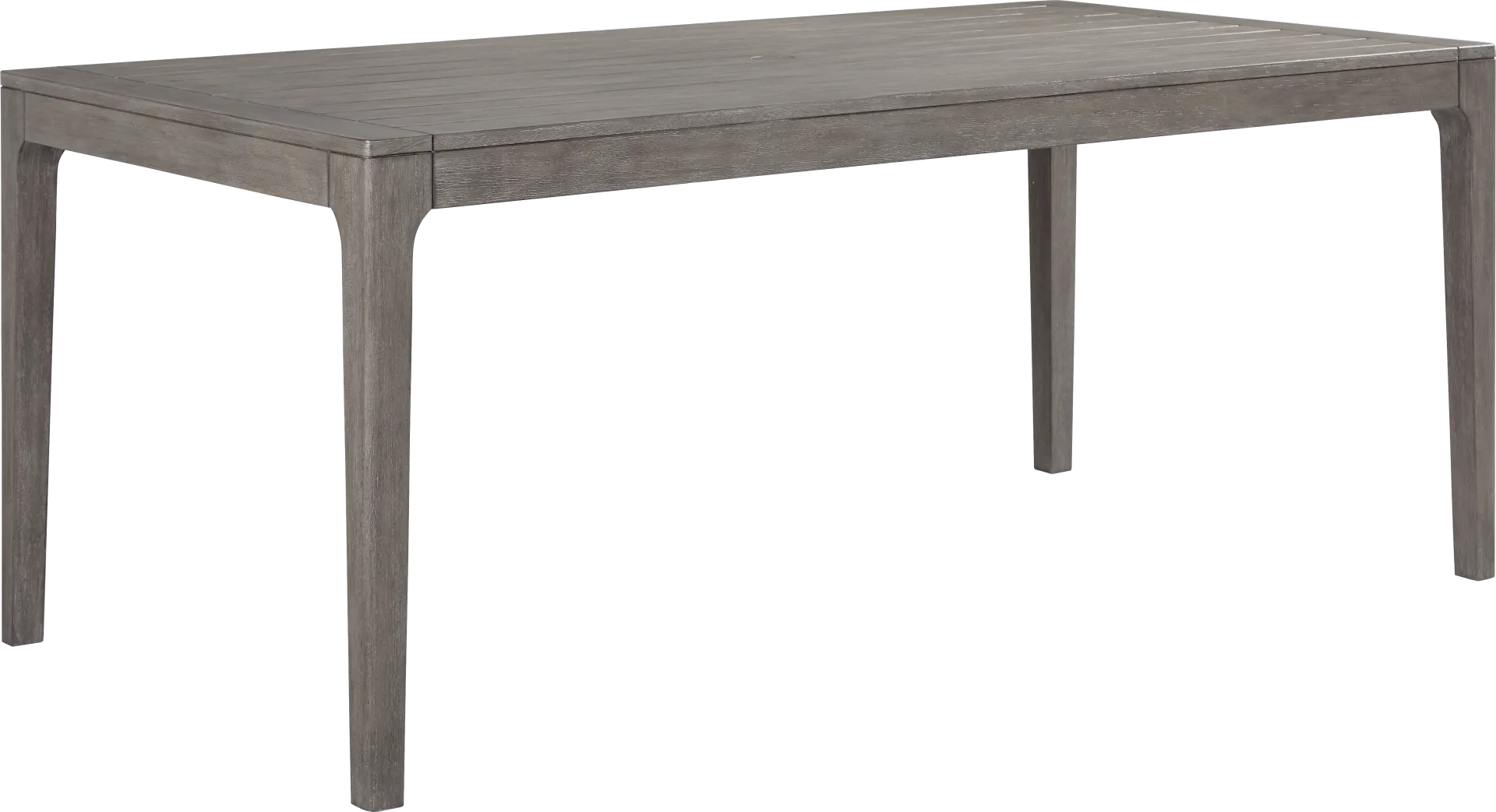 Forest Hills Gray Wood Outdoor Dining Table - Image 2
