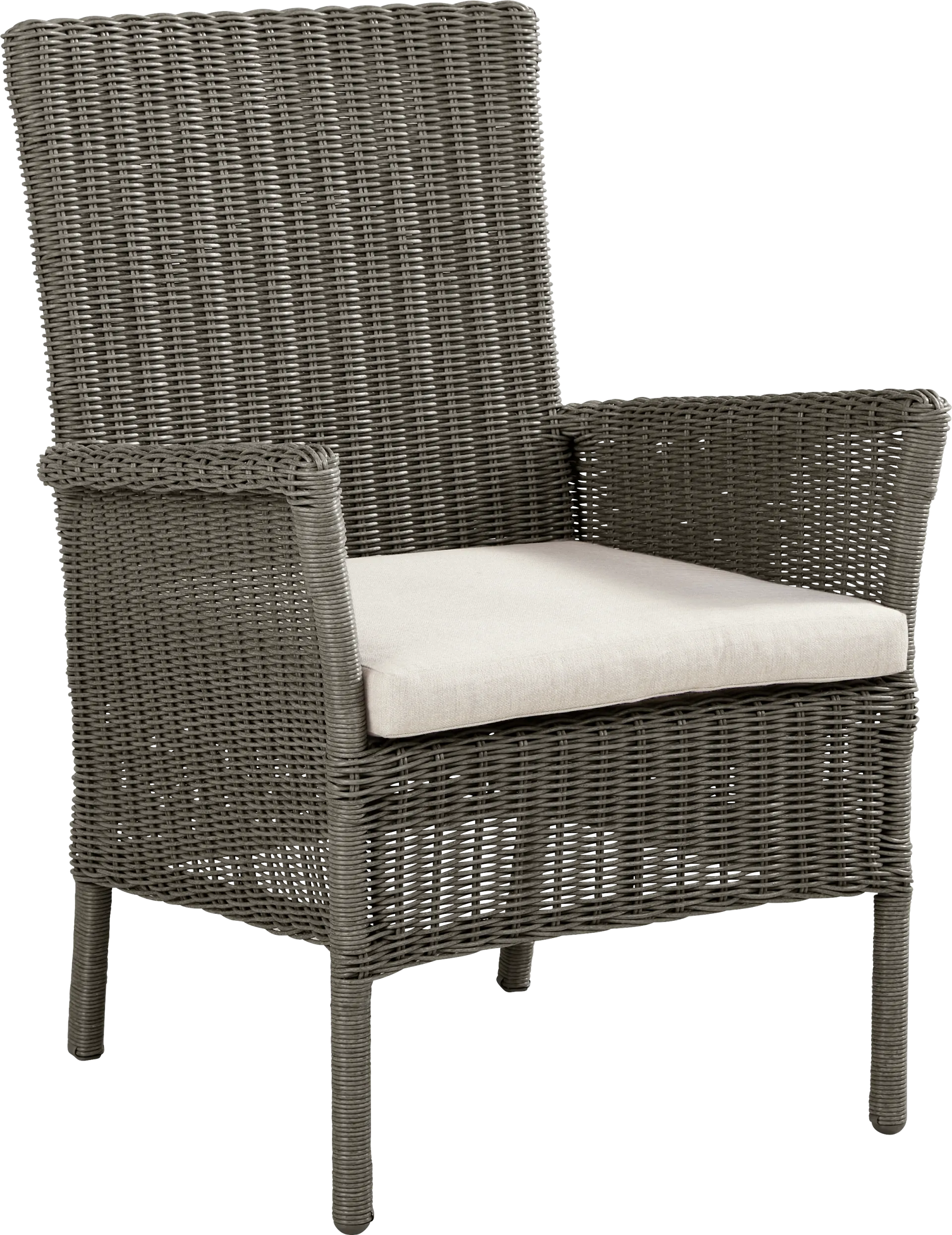Forest Hills Gray Outdoor Arm Chair - Image 2