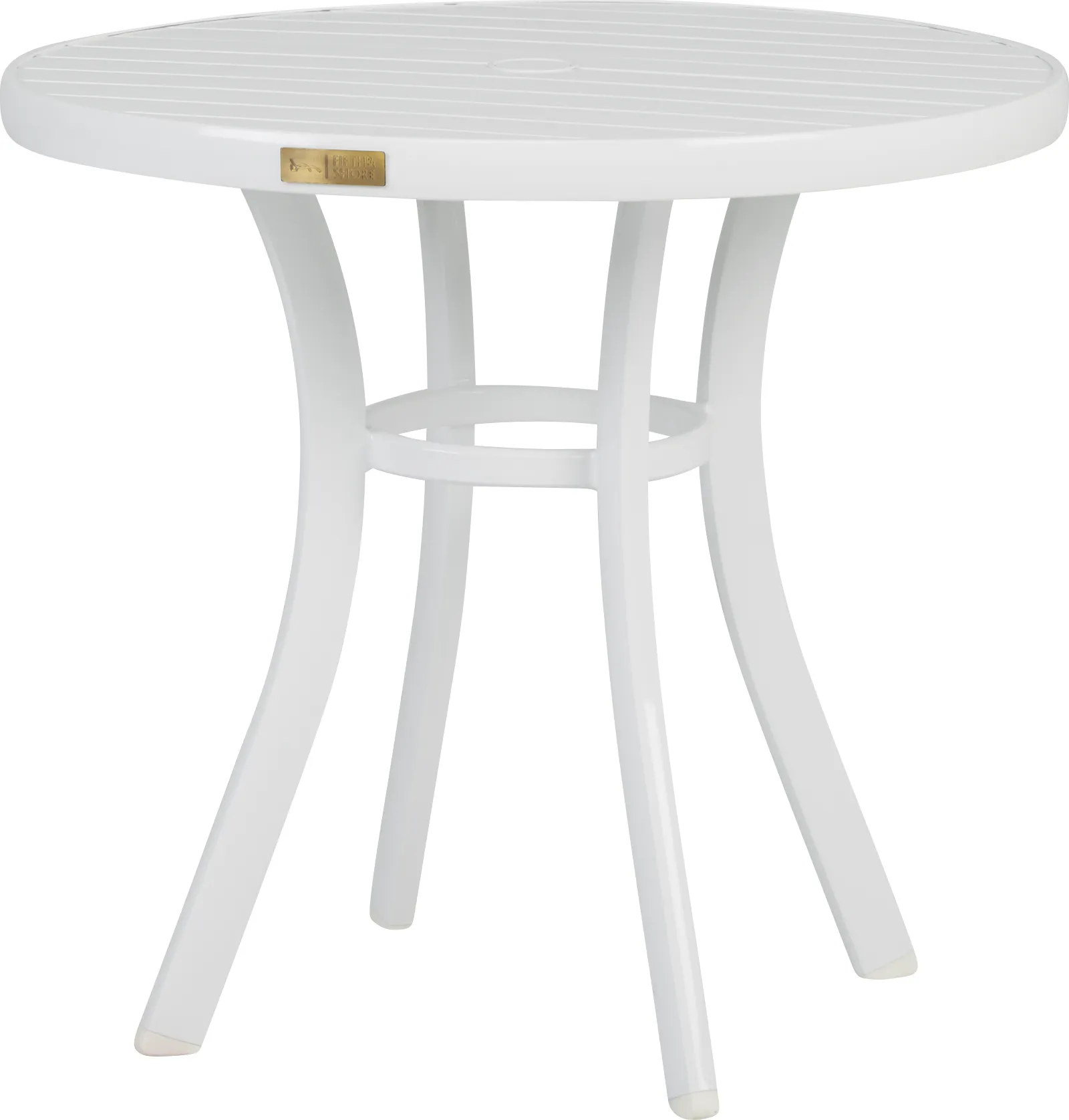 Solana White 32 in. Round Outdoor Dining Table - Image 1