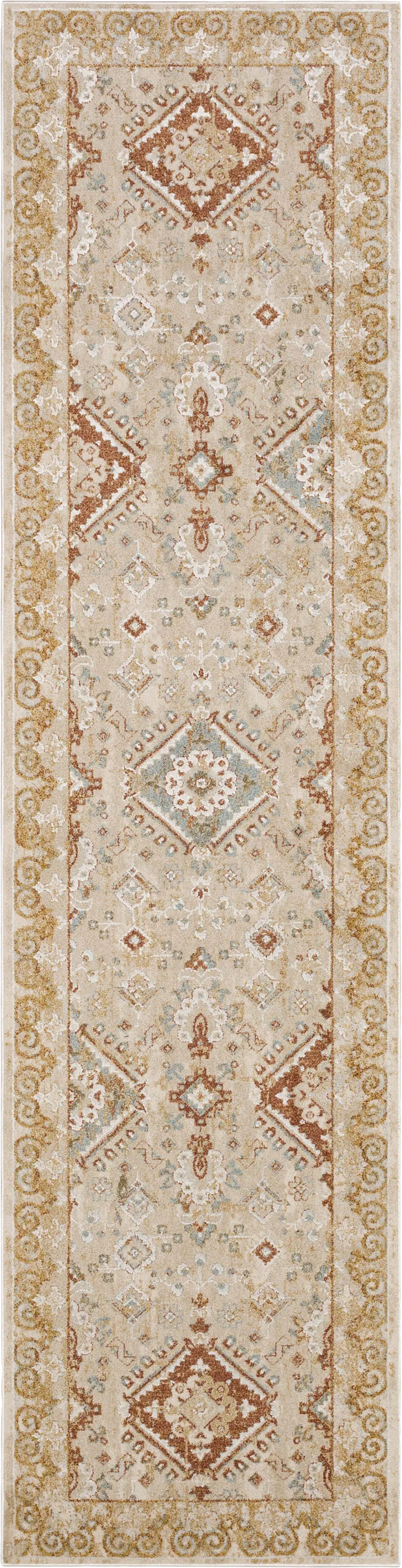 Leeworth Cream 2'6 x 10' Runner Rug - Image 1