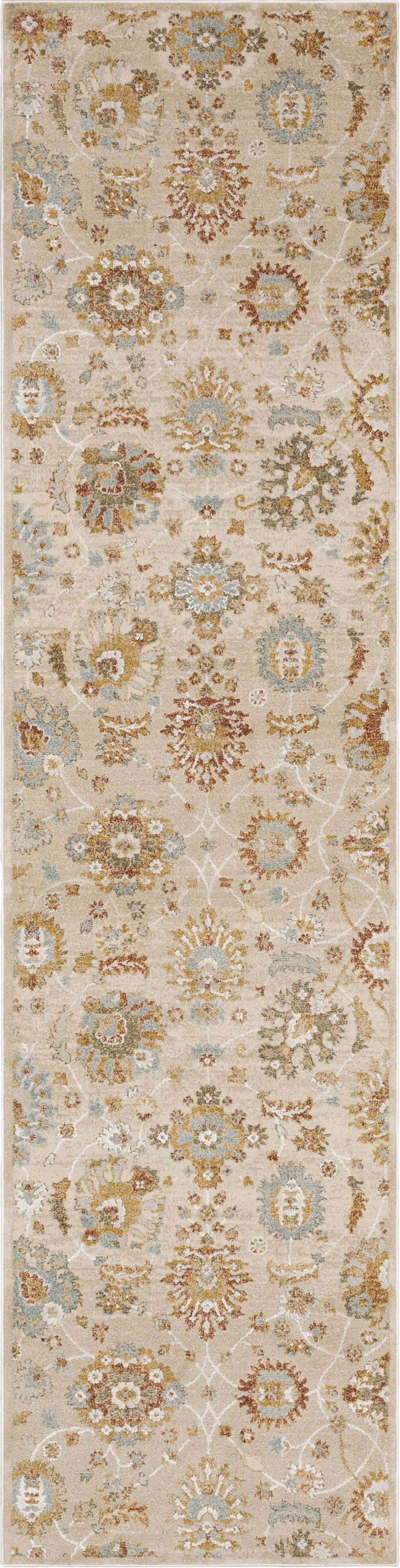 Briman Beige 2'6 x 10' Runner Rug - Image 1
