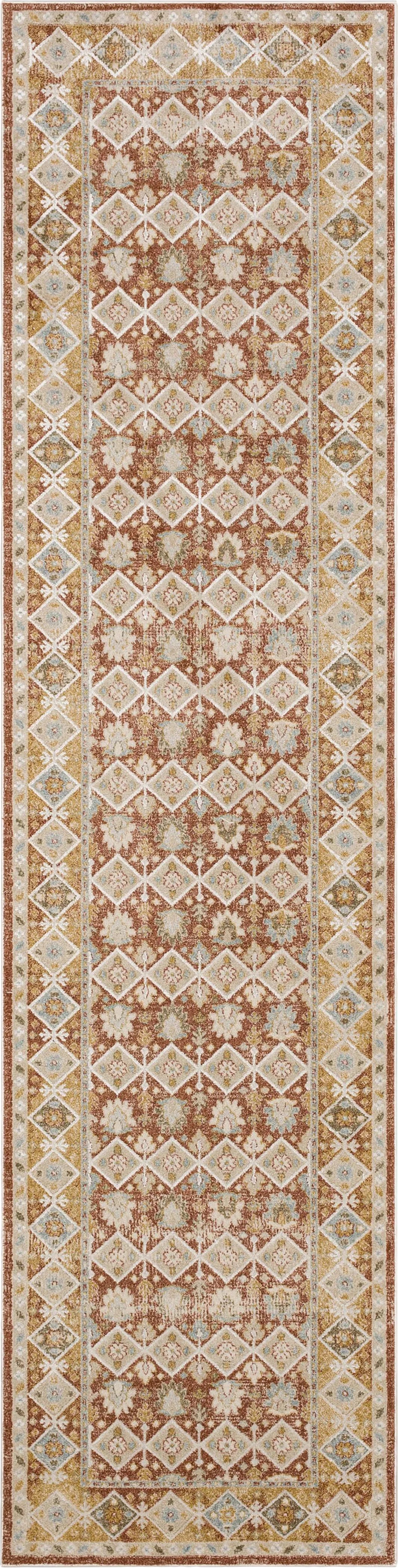 Sandwe Terracotta 2'6 x 10' Runner Rug - Image 1