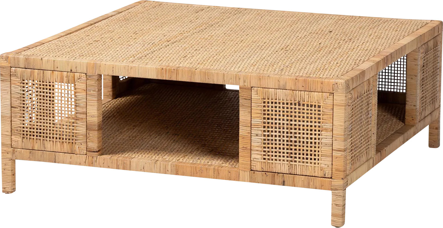 Penelec Light Brown Cocktail Table