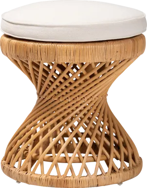 Wiltsie Light Brown Ottoman