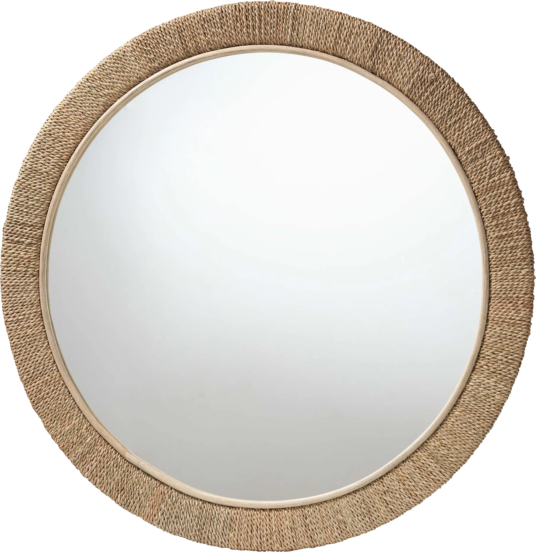 Deaven Brown Round Mirror