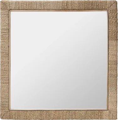 Deaven Brown Square Mirror