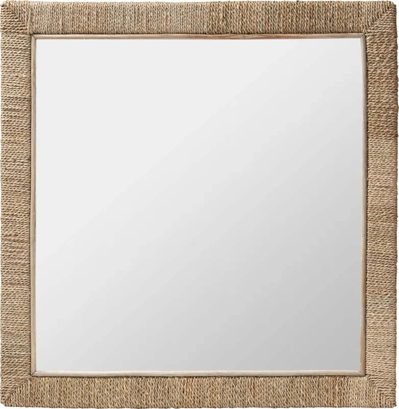 Deaven Brown Square Mirror
